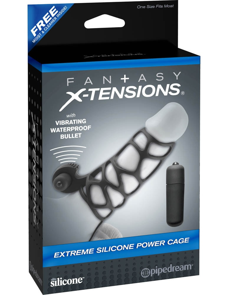Manson Penis Cu Vibrații Fantasy X-tensions Extreme Silicone Power Cage