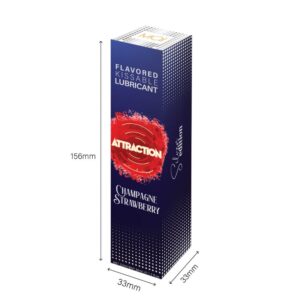 Model LUBRICANT ATTRACTION CHAMPAGNE STRAWBERRY 50 ML