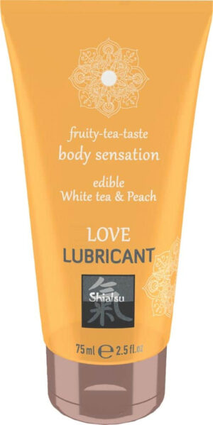 Love Lubricant edible - White Tea & Peach 75ml Avantaje