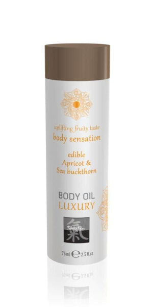 Luxury body oil edible - Apricot & Sea Buckthorn 75ml Avantaje