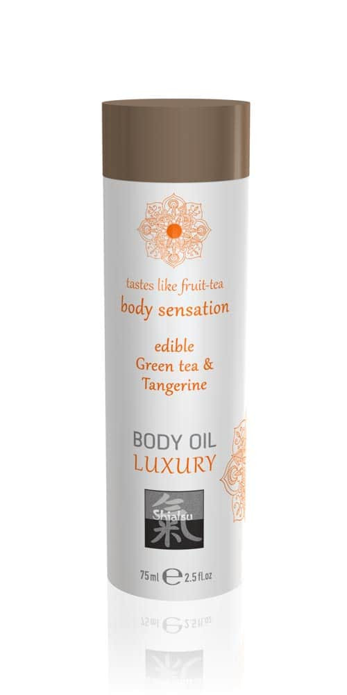 Luxury body oil edible - Green tea & Tangerine 75ml Avantaje