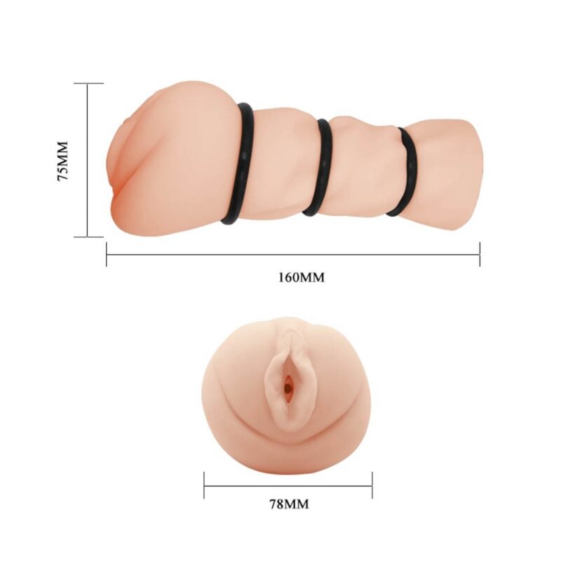 Model Masturbation Sleeve three sizes of silicone rings attachment tighten more sensation TPR material