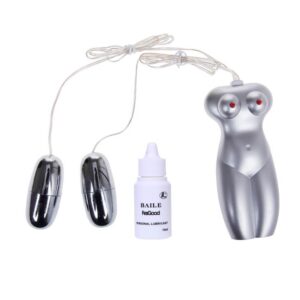 Pussy & Anal Tighten Shrink TPR material double vibrationg eggs with vioce 3 AAA batteries Avantaje