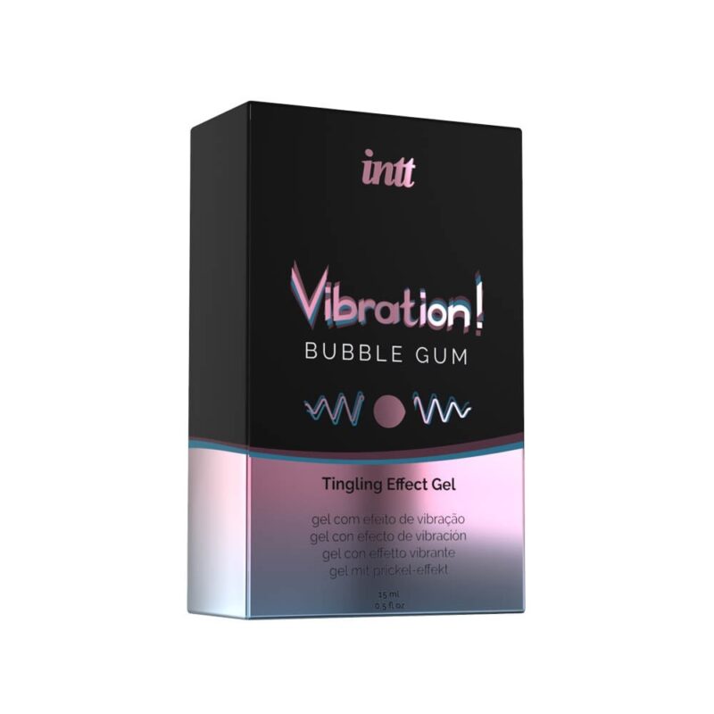Gel Stimulare Stimulant VIBRATION BUBBLE GUM AIRLESS BOTTLE 15ML + BOX