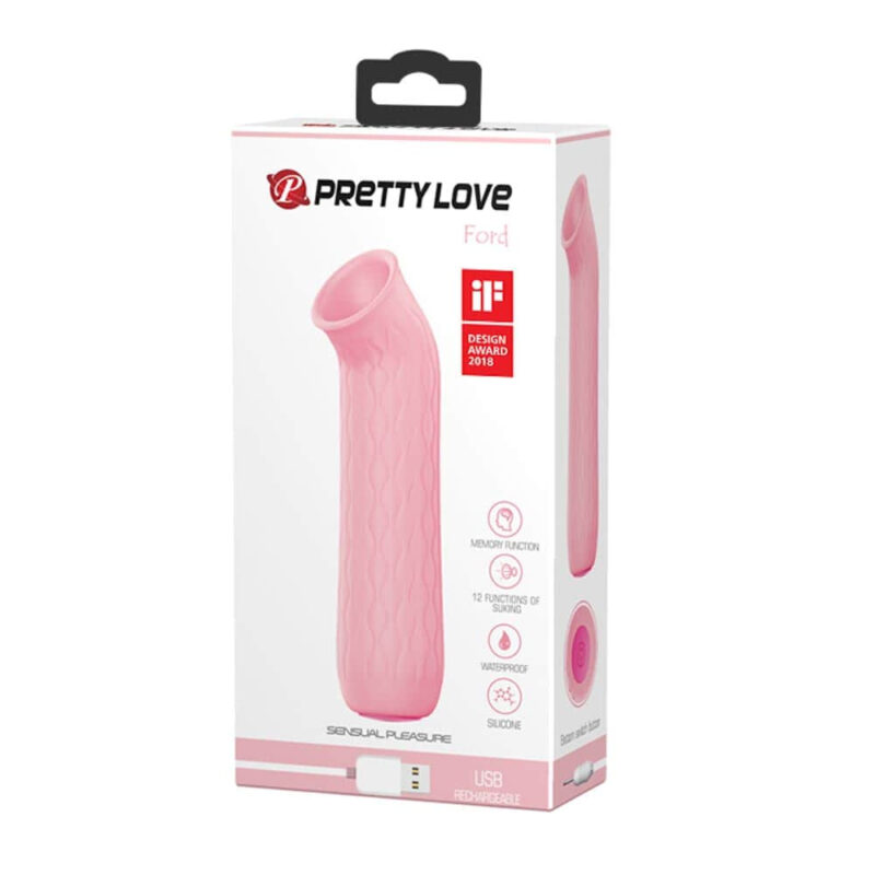 Stimulator Clitoris Rezistent La Apă Pretty Love Ford Pink